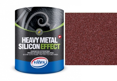 Vitex Heavy Metal Silicon Effect  - štrukturálna kováčska farba  763 Coral  2,25L